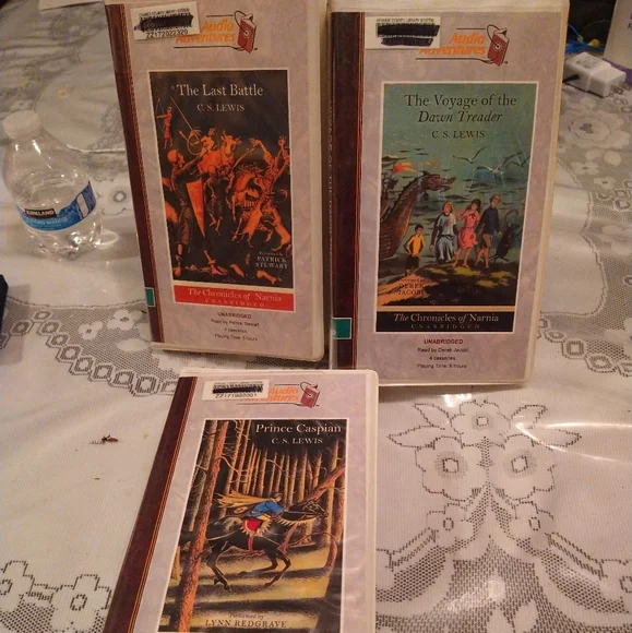 3 CS LEWIS Cassette Audiobooks Unabridged Voyage Dawn Treader Prince Last Battle - Picture 1 of 11